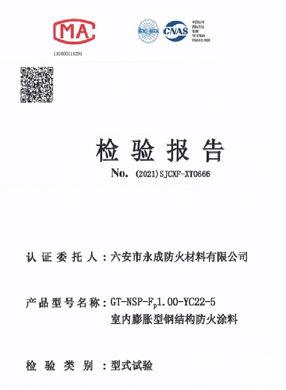 型式實(shí)驗報告